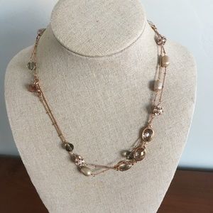 Stella & Dot Anabelle Necklace - Rose Gold